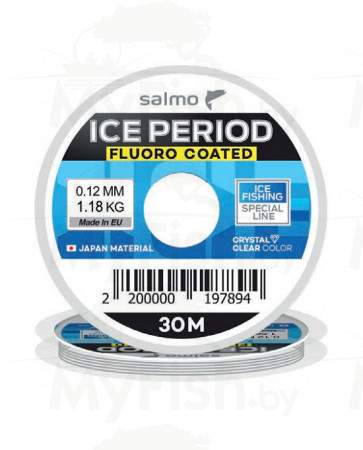 Леска монофильная Salmo ICE PERIOD FLUORO COATED, 30м, 0.10мм, арт.: 4516-010