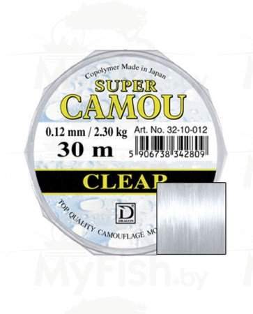 Леска Dragon SUPER CAMOU CLEAR, 30 м, 0.08-0.18 мм; 00-00003509-RI, арт.: 00-00003509-RI