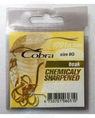Крючки Cobra BEAK, 1091G, 10 шт. , арт.: C1091G-006-SB