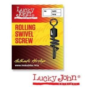 Вертлюжок-застёжка Lucky John ROLLING SWIVEL SCREW, 10 шт. 