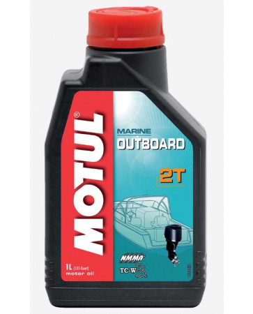 Моторное минеральное масло Motul Outboard 2T для 2-х тактных бензиновых двигателей с различными системами смешивания масла, арт.: 112750