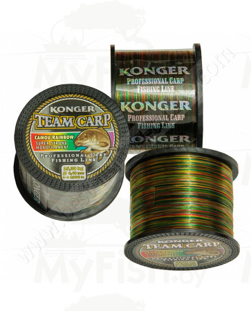 Леска KONGER TEAM CARP CAMOU RAINBOW 1000 м, арт.: УТ-00002553-RI