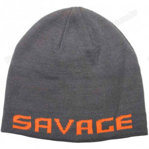 Шапка Savage Gear Logo Beanie One Size Rock Grey/Orange, арт.: 73738-STR1