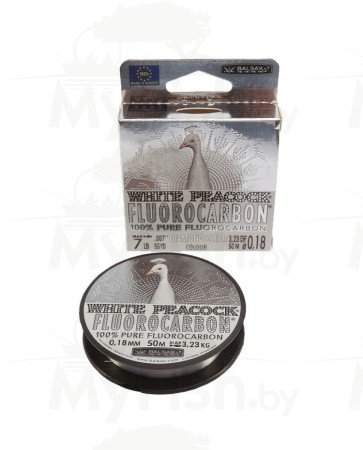 Леска флюорокарбоновая Balsax White Peacock Fluorocarbon 50м, арт.: 402050-ART-SB