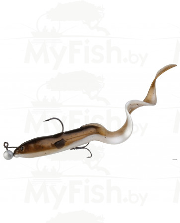 Приманка Savage Gear 3D Real Eel LB, 15см, 12гр+4гр, 3+1шт, арт.: 46233-STR1-SB