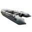 Надувная моторно-гребная лодка Hunterboat Хантер 360, серая, арт.: HUNTER360-GRAY