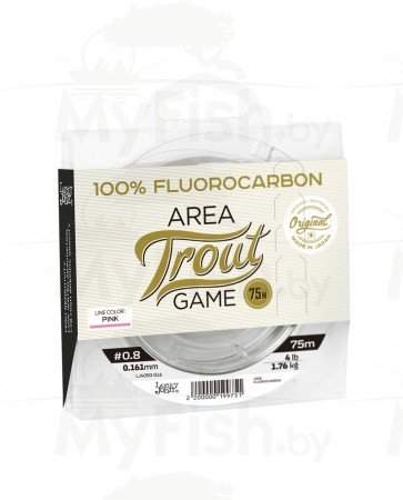 Леска флюорокарбоновая Lucky John FLUOROCARBON Area Trout Game Pink 75м, арт.: LJ4050-000-SB