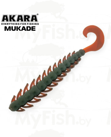 Твистер Akara Mukade 110 (4 шт.); AMUK110, арт.: AMUK110-F4-SB-KVR