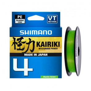 Леска плетёная SHIMANO Kairiki 4 PE 150 м зеленая, арт.: LDM54TEG-SB