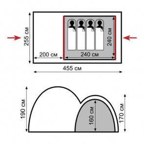 Кемпинговая палатка TRAMP Sphinx (V2)