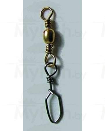 Вертлюжок-застёжка Lucky John BARREL SWIVEL Norway, 10 шт. , арт.: 5031-006-SB