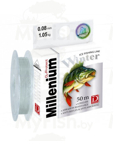 Леска Dragon MILENIUM WINTER, 50м, 0.14мм, тест 2.70кг; 33-15-114, арт.: 33-15-114-RI1