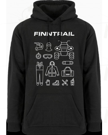 ТОЛСТОВКА FINNTRAIL HOODIE TETRIS р. XS. , арт.: 6800Black-XS-FINN