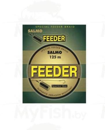 Плетеная леска SALMO Feeder, размотка 125 м., камуфляжная, арт.: 4907-000