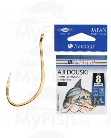 Крючки MIKADO SENSUAL AJI DOUSKI, №4, G, 10шт, арт.: 401904-ART