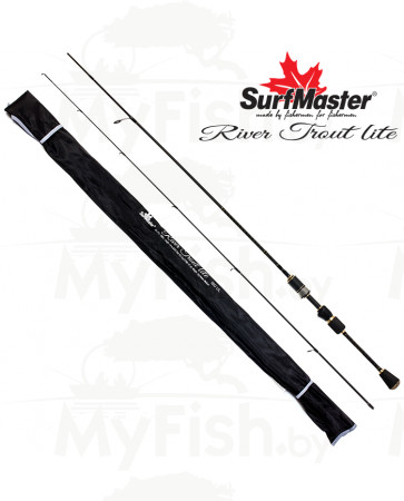 Спиннинг штекерный (угольный) 2 колена S Master River Trout Lite UL (0,2-4) 1,8 м; RTL-180UL, арт.: 97422-KVR