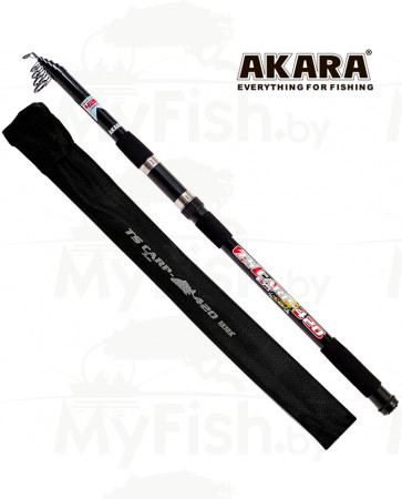 Удилище телескопическое (стекловолокно) карповое Akara TS Carp 3Lbs 4,2 м; AKTSC-420, арт.: 92967-KVR