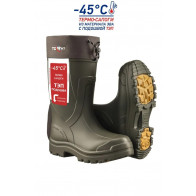 Зимние сапоги из ЭВА с подошвой ТЭП и 5-слойным вкладышем TORVI T-45°C, (Олива)