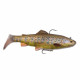 Приманка Savage Gear 4D Trout Rattle Shad, 12.5см, 35гр, MS, 03-Dark Brown Trout