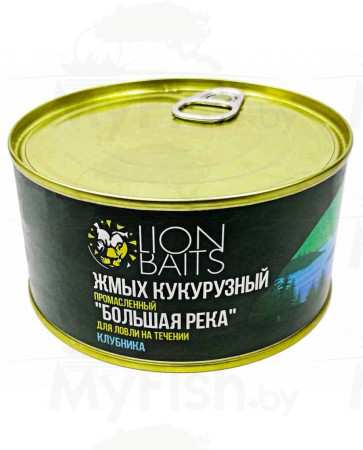 Жмых кукурузный промасленный "Большая река" Клубника 10шт, арт.: LBGM-001