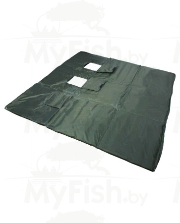 Пол для палатки Медведь Куб 2 (ткань Оксфорд 600D) 1.80*1.80m с закрывающимися отверстиями под лунки, арт.: МП2-KEM