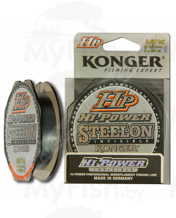 Леска монофильная KONGER STEELON HI POWER INVISIBLE 150 м. 0,16мм, арт.: 234150016-RI1