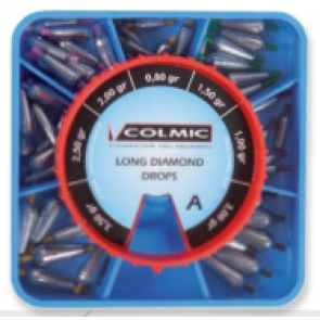 Набор длинных грузил Colmic Long diamond-box A, арт.: POMA02A-CLC