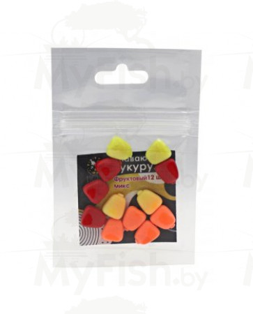 Кукуруза искусственная плавающая разноцветная "Фруктовый микс" 40шт "S", арт.: LBFC-041