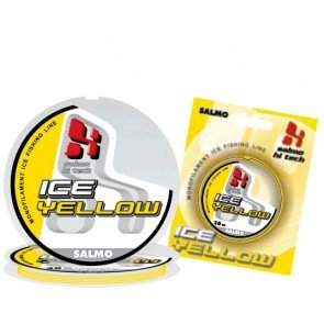 Монофильная зимняя леска SALMO Hi-Tech Ice Yellow, размотка 30 м., желтая, арт.: 4942-000