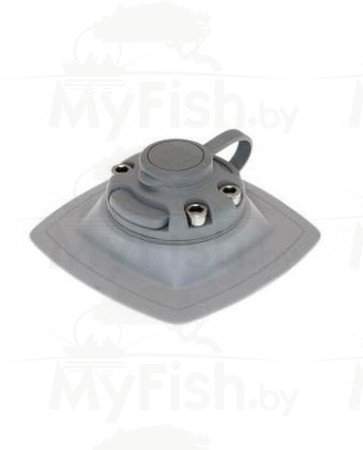 Замок и монтажная площадка 110х110 мм для установки на надувной борт Borika FASTen с ЗМ VHB скотчем серый, арт.: FMs224-GR