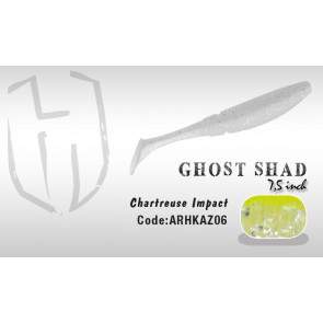 Силиконовая приманка Colmic Herakles Ghost Shad(chartreuse impact) 7.5см, арт.: ARHKAZ06-CLC
