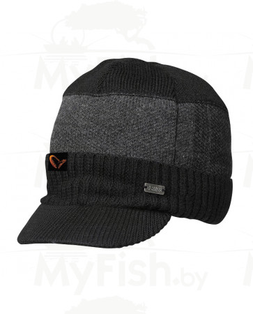 Шапка Savage Gear #SAVAGE Knitted Beanie w/Brim, арт.: 59217-STR1