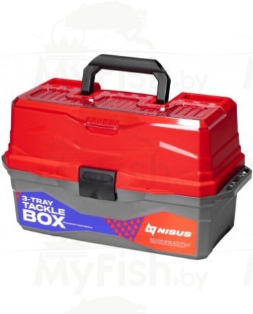 Ящик для снастей Tackle Box трехполочный NISUS TON-241405, арт.: 104746-KVR