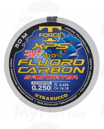 Леска флюорокарбоновая Trabucco T-FORCE FLUOROCARBON SW, 50м; 053-38-000, арт.: 053-38-000-RI1