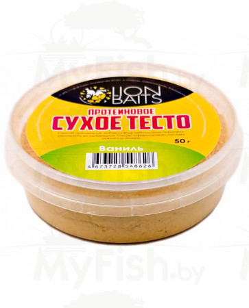 Lion Baits Сухое тесто протеиновое Ваниль 50 гр, арт.: LBST-0002