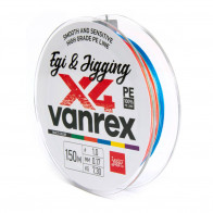 Шнур плет. LJ Vanrex EGI & JIGGING х4 BRAID Multi Color 150