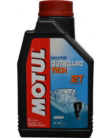 Моторное полусинтетическое масло Motul Outboard Tech 2Tдля 2-х тактных бензиновых двигателей и двигателей с непосредственным впрыском, с различными системами смешивания масла, арт.: 113475