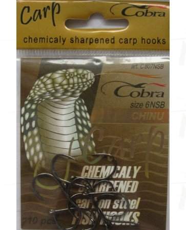 Крючки Cobra CARP CHINU, 807NSB, 10 шт. , арт.: C807NSB-001-SB