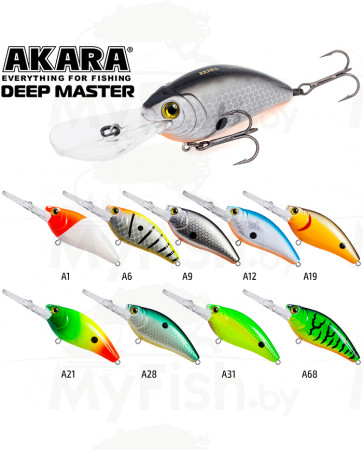 Воблер Akara Deep Master 60F 12 гр. (3/7 oz 3,5 in) A1; DM-60-A1, арт.: 78720-KVR