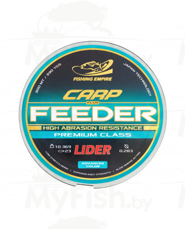 Леска монофильная LIDER CARP plus FEEDER CLEAR 300 м (0,20 мм), арт.: СL-020-RI1