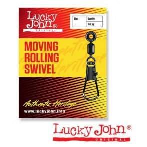 Вертлюжки-застёжки LH скользящие Lucky John MOVING ROLLING SWIVEL