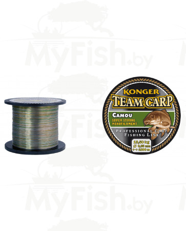 Леска KONGER TEAM CARP CAMOU 1000 м, арт.: УТ-00002550-RI-SB