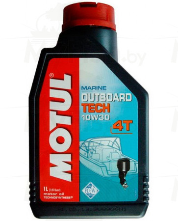 Моторное масло Motul Outboard Tech 4T 10W-30 для 4-тактных бензиновых двигателей, созданное по технологии Technosynthese., арт.: 104264