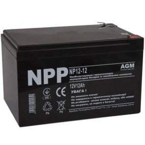 Аккумулятор свинцово-кислотный NP12 - 7 Аh (F1), арт.: NP12-7Ah