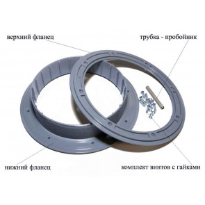 Фланец для отверстия под лунку с бортиком Лотос-200 ( комплект 3 шт.)