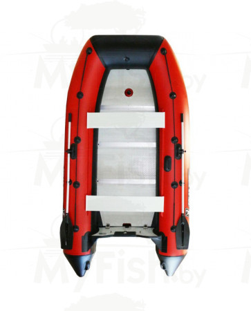 Лодка моторная ПВХ Polar Bird 340М New Merlin (черно-красная) стеклокомпозит, арт.: ПБ36-KEM