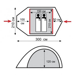 Универсальная палатка TRAMP Stalker 2 (V2)