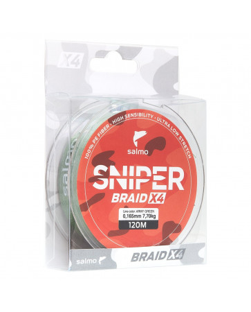Леска плетёная Salmo Sniper BRAID Green 91, арт.: 4928-SB