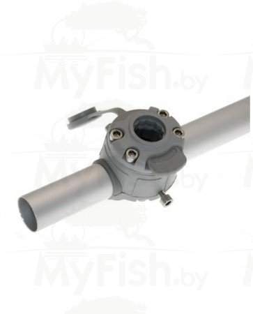 Замок и монтажная площадка для установки на трубу Ø 30,32 мм. Borika FASTen, арт.: FMr132-WH