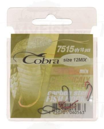 Крючки Cobra MIX, 7515,10 шт. , арт.: C7515MIX-006-SB